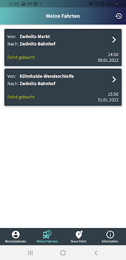 Android application ERZmobil screenshort