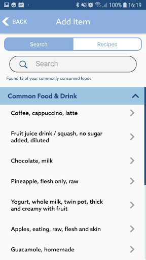 myfood24 Healthcare Screen 3