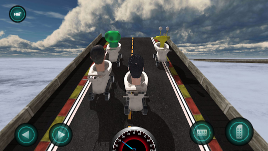 Monster Toilet 3D Car Racing