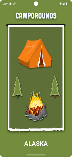 Android application Alaska Campgrounds screenshort