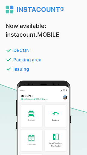 Android application instacount.MOBILE screenshort