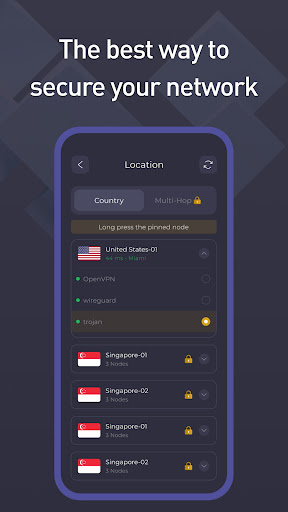 SecureWay VPN Screen 2