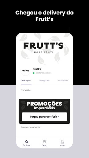 Android application Frutt's Delivery screenshort