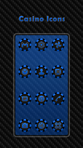 Casino - Blue Icons