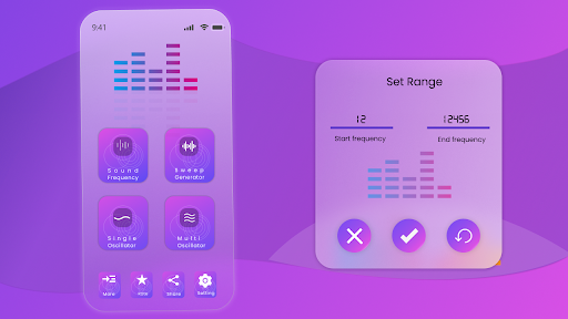 Android application Hz Tone Frequency Generator screenshort