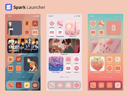 Spark Launcher PRO - OS 14 Launcher Captura de pantalla