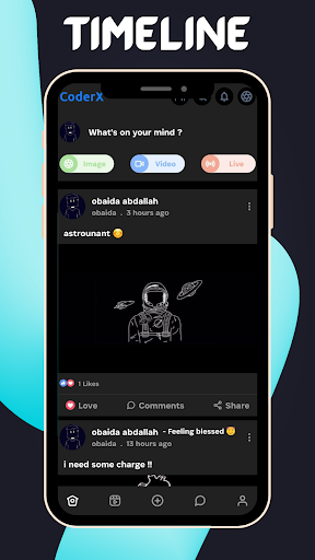 Android application CoderX screenshort