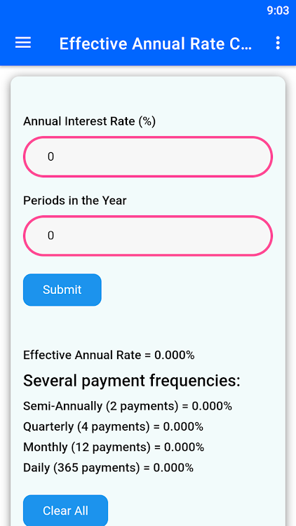 Effective Rate Calculator - 9 - (Android)