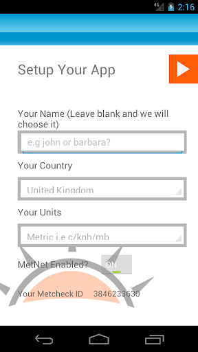Metcheck Android App v1 Screenshot 2 - AppWisp.com