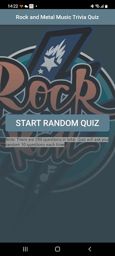 Android application Rock & Metal Music Trivia Quiz screenshort