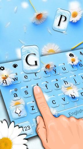 Dainty Daisy Keyboard Theme Screen 2