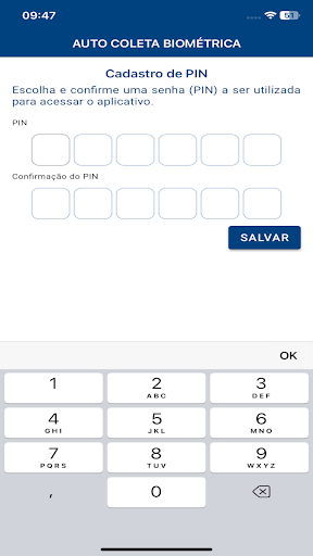 Auto Coleta Biométrica Screen 3