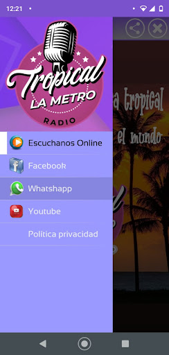 Radio Tropical Metro Screen 3
