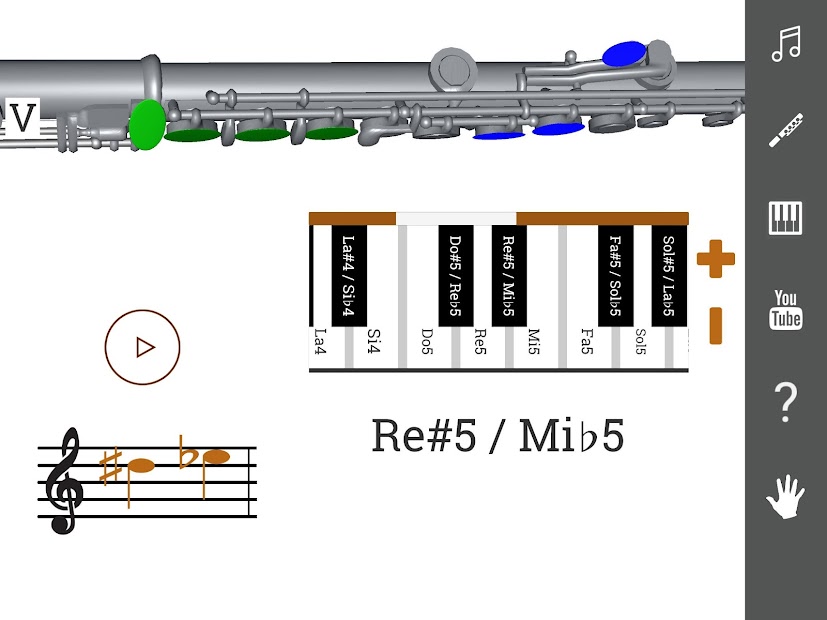 Screenshot 11 3D Flute Fingering Chart - How To Play the Flute android