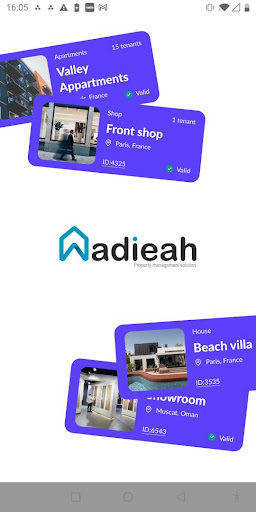 Android application Wadieah: rental management app screenshort