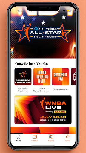 WNBA Events App screenshot 1