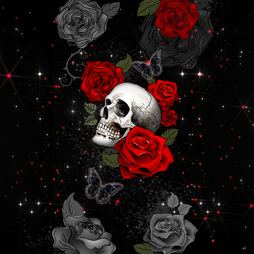 Rose and DarkSkull - Wallpaper logo