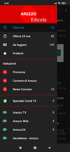 Android application Arezzo edicola screenshort