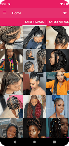 African Woman Braids Hairstyle Screen 2