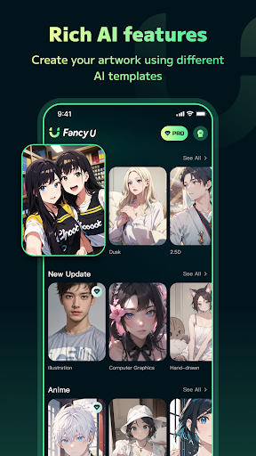 FancyU: Turn photos into anime Screen 2