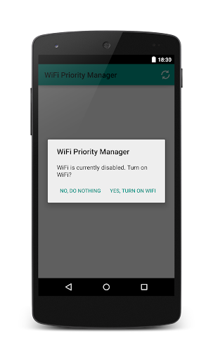 WiFi Priority Manager Screen 2
