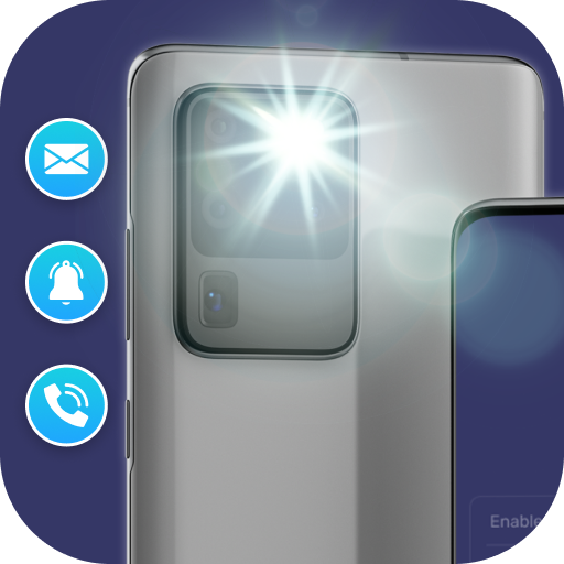 Flash alert: flash on call sms logo