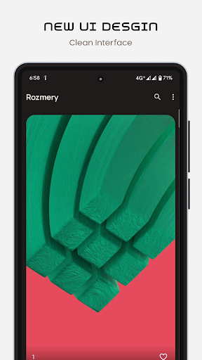 Android application Rozmery Walls screenshort