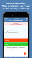 screenshot of CLEP Practice Test