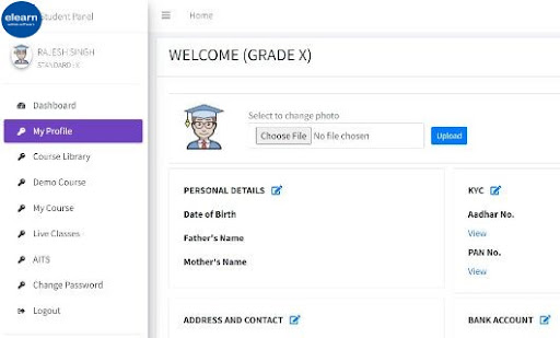 Android application elearn screenshort