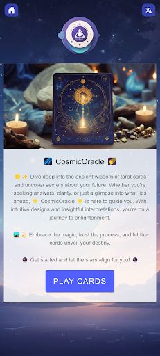 Android application Cosmic Oracle screenshort
