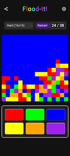 Flood-It! Brain Puzzle Game screenshot