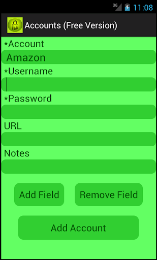 Accounts Screen 3