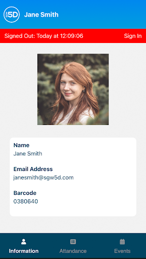Android application SGW 5D Staff Portal screenshort