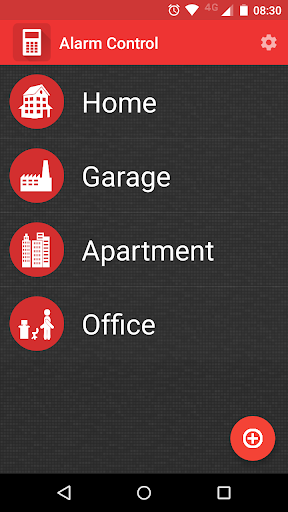 Android application Alarm Control screenshort
