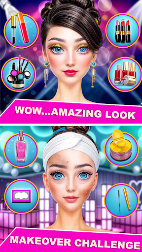 Fashion Doll Makeover Game Screen 2