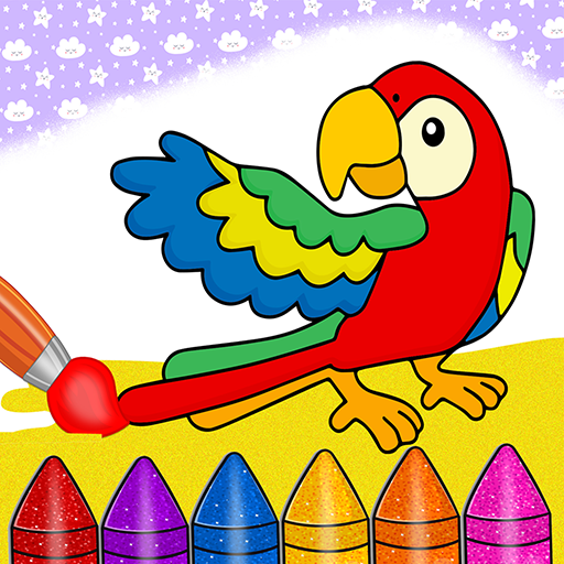 Toddler Coloring Book & Paint logo