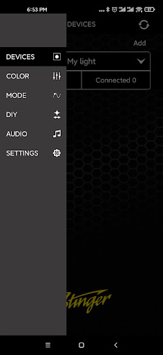 Android application STINGER LIGHTING screenshort