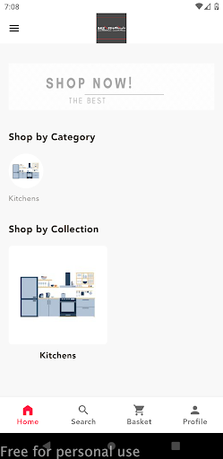 Android application Dalelco kitchens screenshort