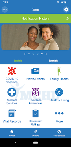 Android application My MCHD Health Check screenshort