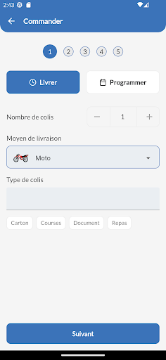 Kunshi Livraison Screen 2