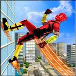Cover Image of Tải xuống Flying Ninja Hero Crime Simulator Gangster Chase  APK