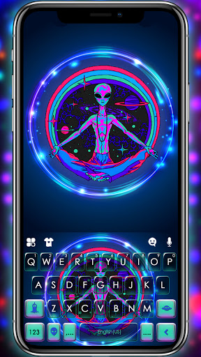 Android application Weird Alien Keyboard Backgroun screenshort