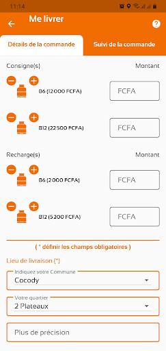Android application Pétro Ivoire screenshort