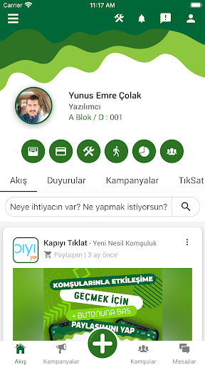 Android application Kapıyı Tıklat: HBA Yönetim screenshort