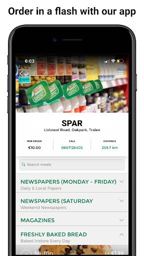 Android application SPAR Ireland Online screenshort