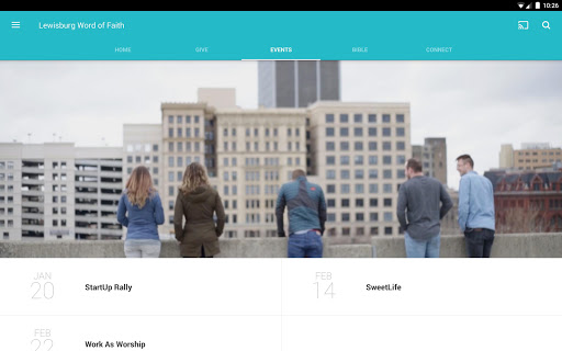 Screenshot of Community of Faith Churches