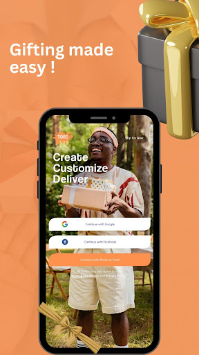 Android application Tobs : Create & Send Gift screenshort