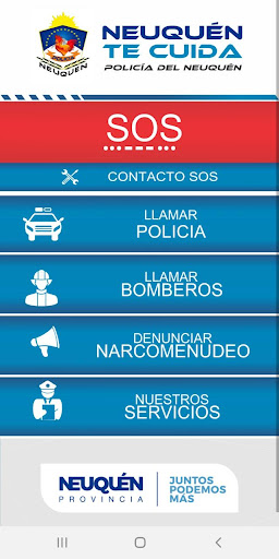 Android application Neuquen te Cuida screenshort