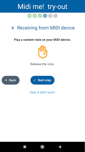 Midi me! - tryout Screen 3