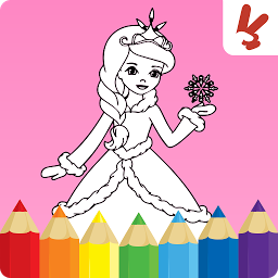 Imaginea pictogramei Carte de Colorat: Prințesă